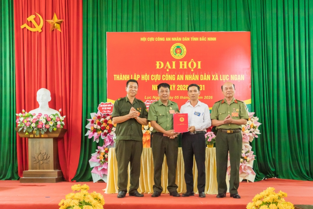 Bắc Ninh: Thành lập Hội Cựu CAND xã Lục Ngạn, nhiệm kỳ 2026 - 2031