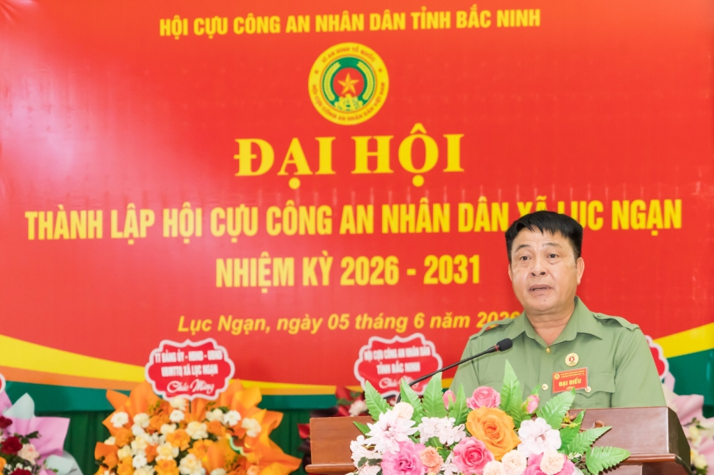 Bắc Ninh: Thành lập Hội Cựu CAND xã Lục Ngạn, nhiệm kỳ 2026 - 2031