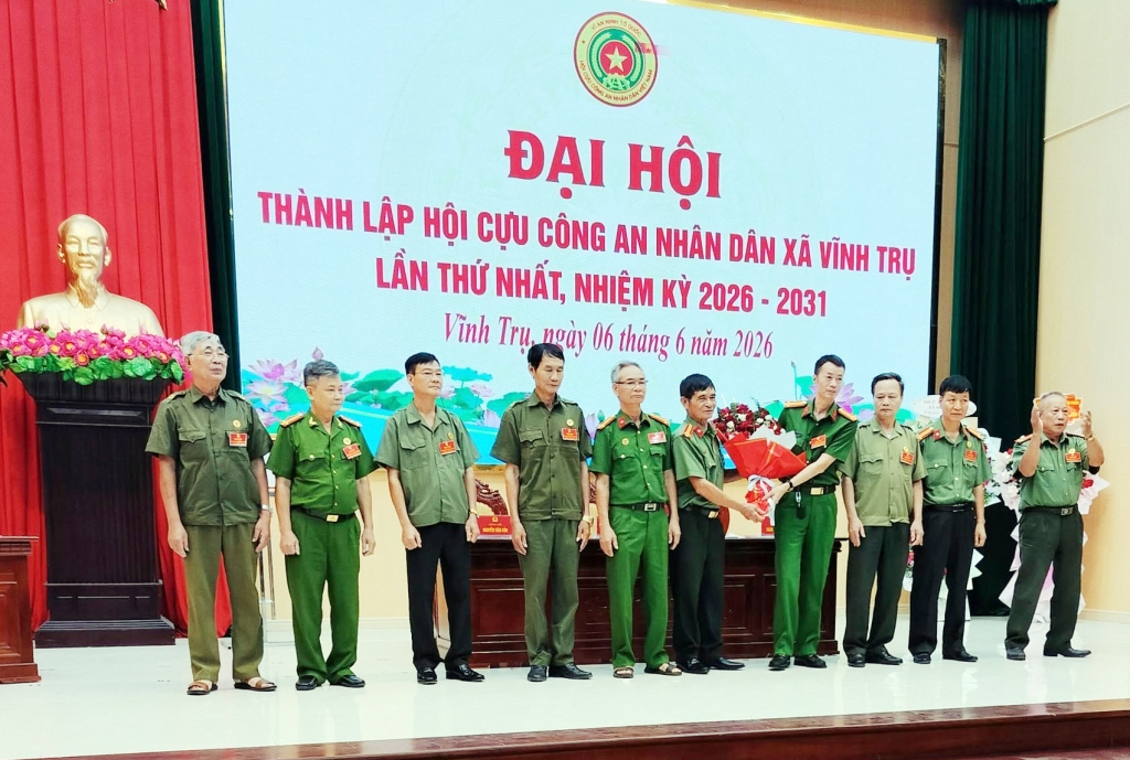 Ninh Bình: Thành lập Hội Cựu CAND xã Vĩnh Trụ, nhiệm kỳ 2026 - 2031