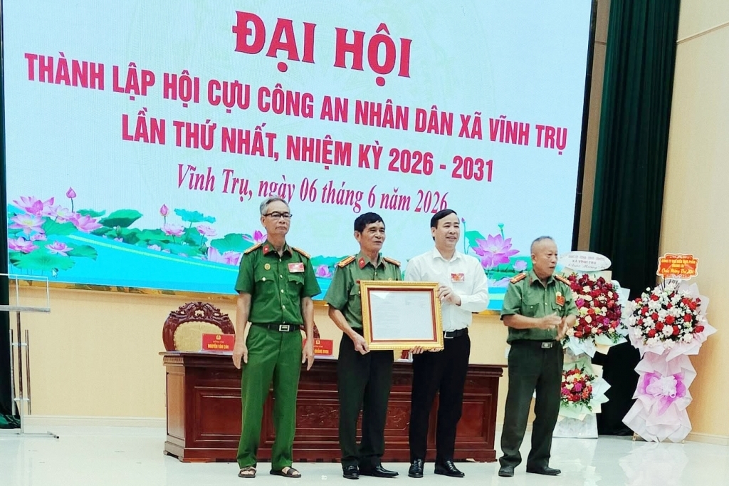 Ninh Bình: Thành lập Hội Cựu CAND xã Vĩnh Trụ, nhiệm kỳ 2026 - 2031