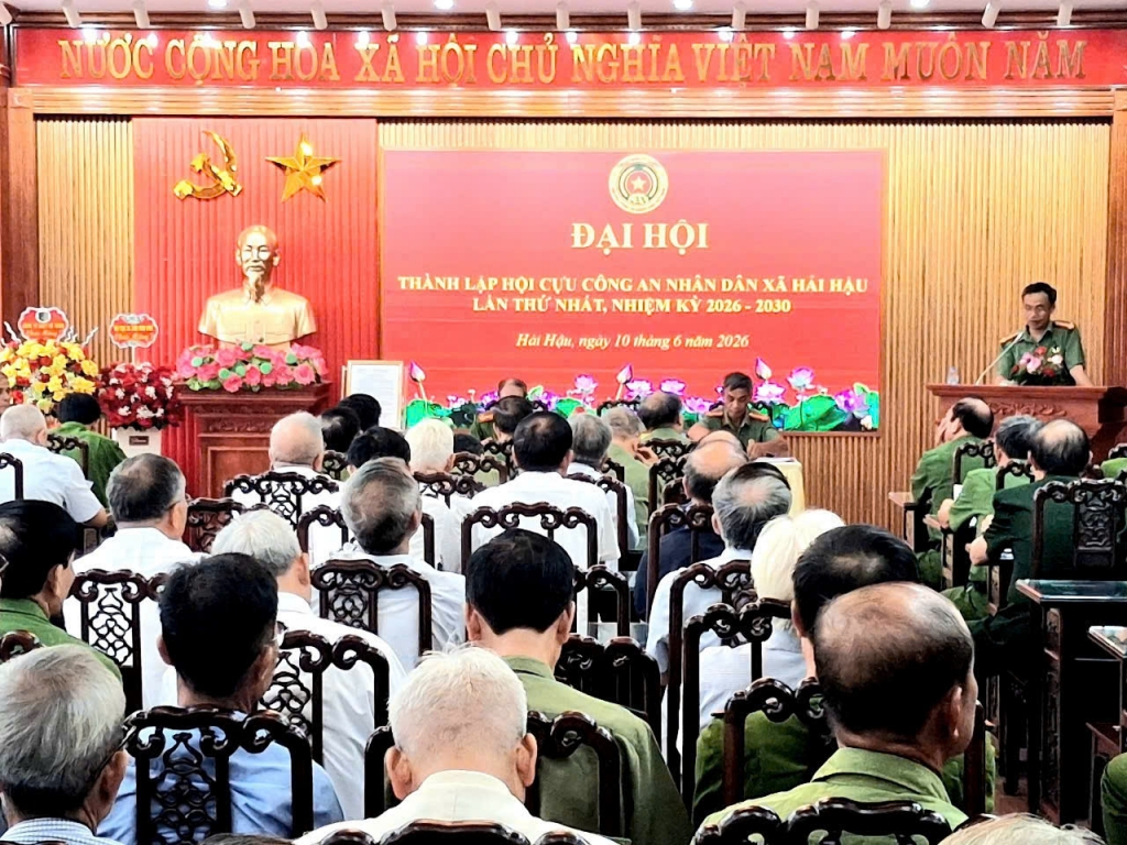 Ninh Bình: Thành lập Hội Cựu CAND xã Hải Hậu, nhiệm kỳ 2026 - 2030