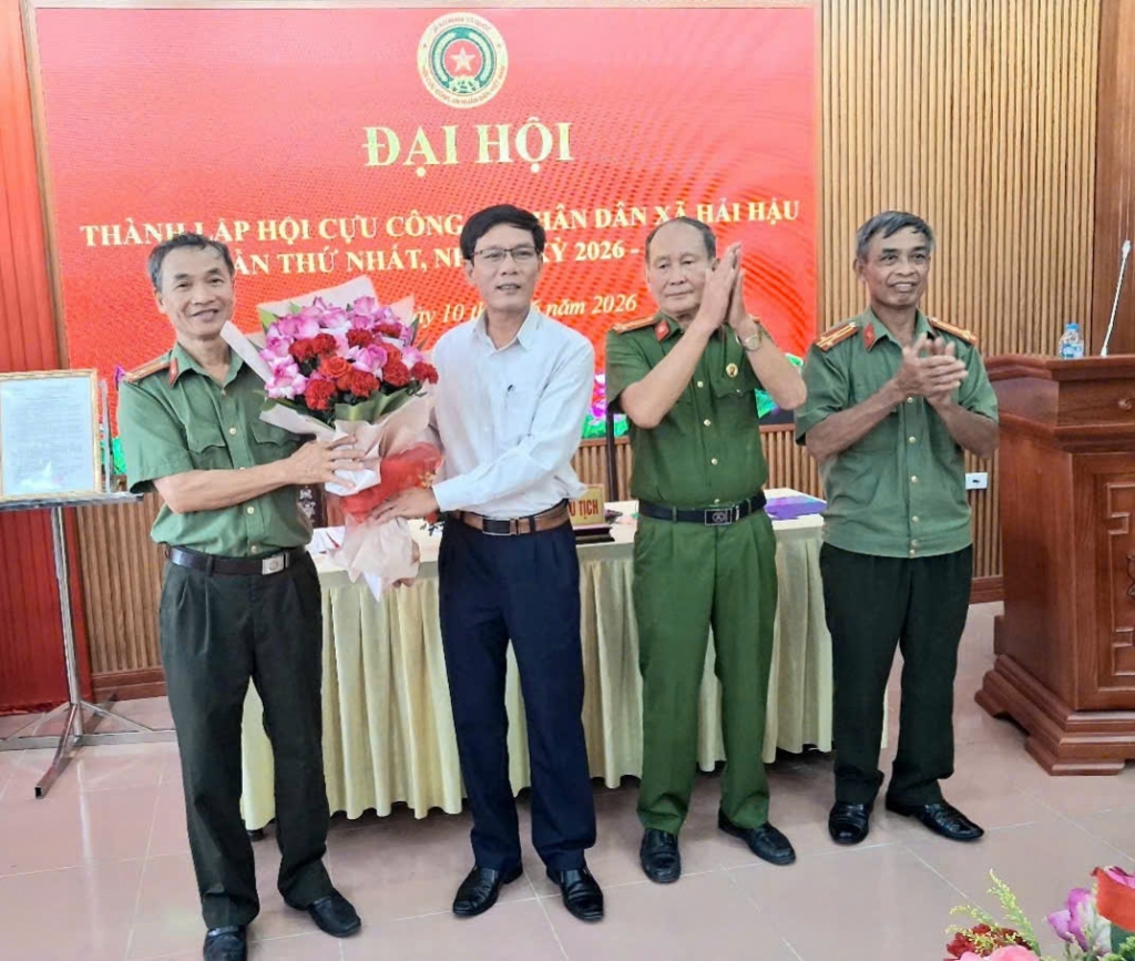 Ninh Bình: Thành lập Hội Cựu CAND xã Hải Hậu, nhiệm kỳ 2026   2030
