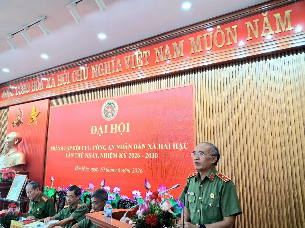 Ninh Bình: Thành lập Hội Cựu CAND xã Hải Hậu, nhiệm kỳ 2026 - 2030
