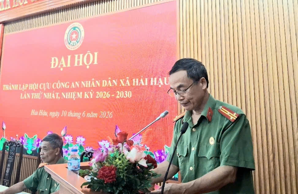 Ninh Bình: Thành lập Hội Cựu CAND xã Hải Hậu, nhiệm kỳ 2026 - 2030