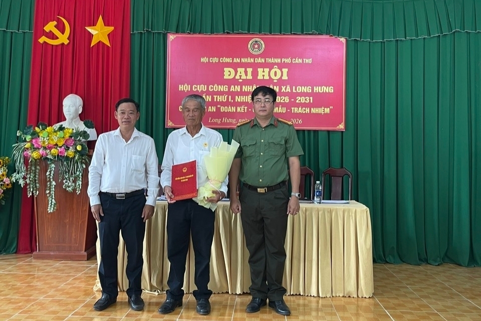 Cần Thơ: Thành lập Hội Cựu CAND xã Long Hưng, nhiệm kỳ 2026 - 2031
