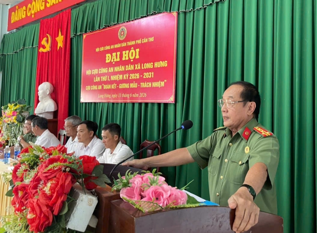 Cần Thơ: Thành lập Hội Cựu CAND xã Long Hưng, nhiệm kỳ 2026 - 2031
