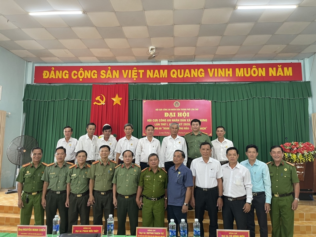 Cần Thơ: Thành lập Hội Cựu CAND xã Long Hưng, nhiệm kỳ 2026 - 2031