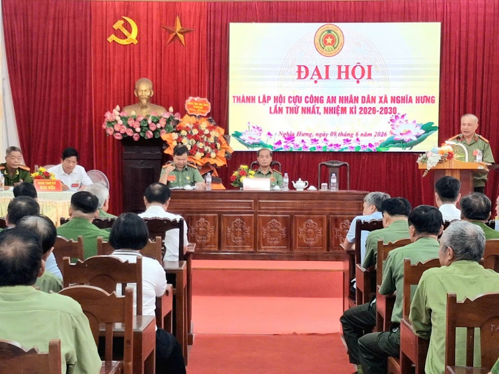 Ninh Bình: Thành lập Hội Cựu CAND xã Nghĩa Hưng, nhiệm kỳ 2026 - 2030 Ninh Bình: Thành lập Hội Cựu CAND xã Nghĩa Hưng, nhiệm kỳ 2026 - 2030