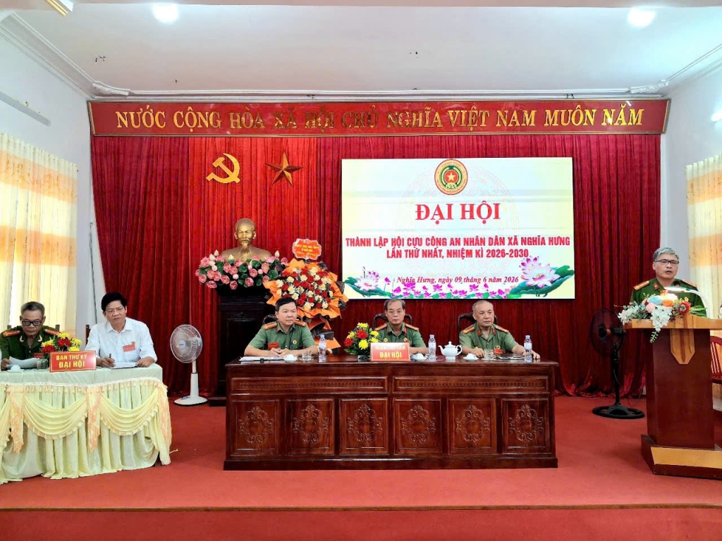 Ninh Bình: Thành lập Hội Cựu CAND xã Nghĩa Hưng, nhiệm kỳ 2026 - 2030 Ninh Bình: Thành lập Hội Cựu CAND xã Nghĩa Hưng, nhiệm kỳ 2026 - 2030