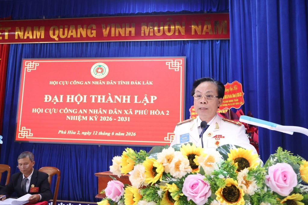 Đắk Lắk: Thành lập Hội Cựu CAND xã Phú Hòa 2, nhiệm kỳ 2026   2031