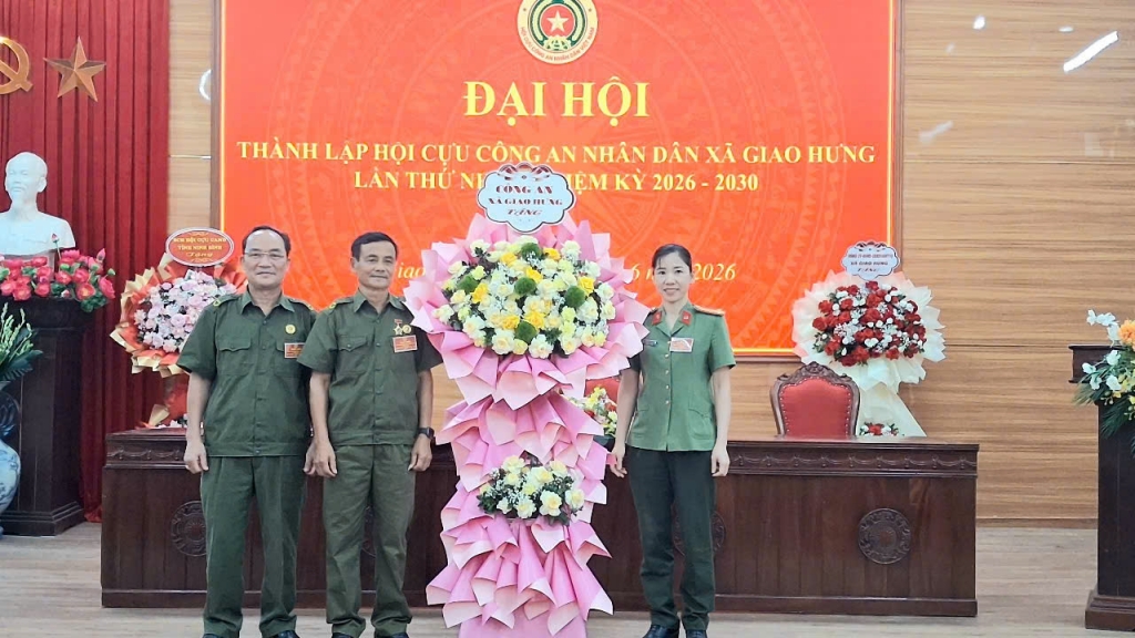 Ninh Bình: Thành lập Hội Cựu CAND xã Giao Hưng, nhiệm kỳ 2026 - 2030