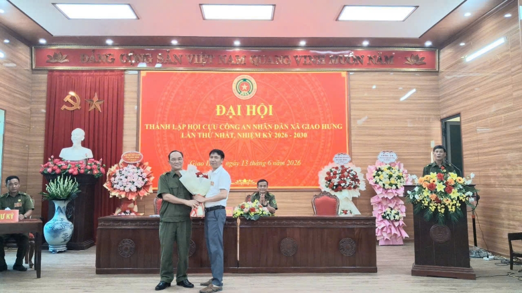 Ninh Bình: Thành lập Hội Cựu CAND xã Giao Hưng, nhiệm kỳ 2026 - 2030