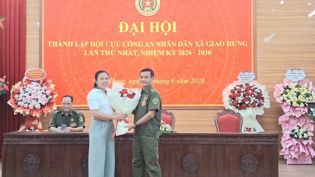 Ninh Bình: Thành lập Hội Cựu CAND xã Giao Hưng, nhiệm kỳ 2026 - 2030
