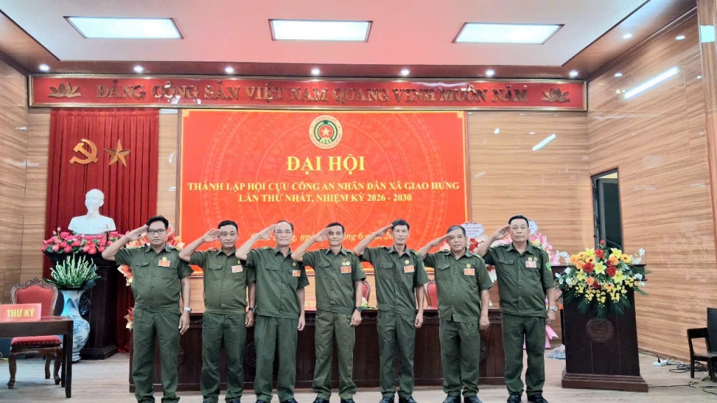 Ninh Bình: Thành lập Hội Cựu CAND xã Giao Hưng, nhiệm kỳ 2026 - 2030