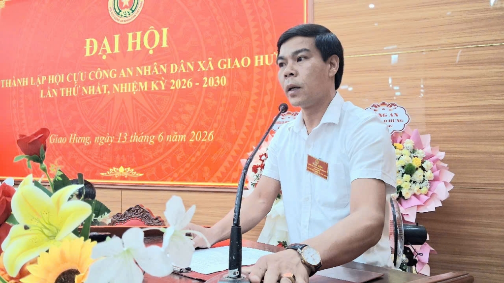 Ninh Bình: Thành lập Hội Cựu CAND xã Giao Hưng, nhiệm kỳ 2026 - 2030