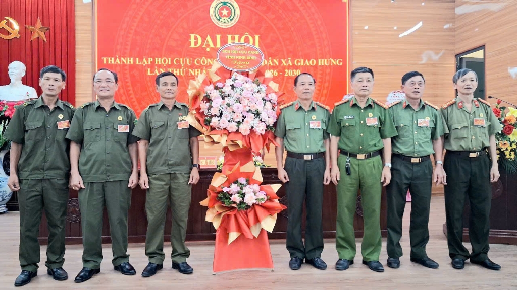 Ninh Bình: Thành lập Hội Cựu CAND xã Giao Hưng, nhiệm kỳ 2026 - 2030