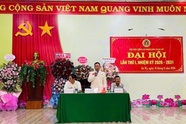 Đắk Lắk: Thành lập Hội Cựu CAND xã Ea Wy, nhiệm kỳ 2026 - 2031