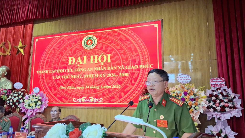 Ninh Bình: Thành lập Hội Cựu CAND xã Giao Phúc, nhiệm kỳ 2026 - 2030