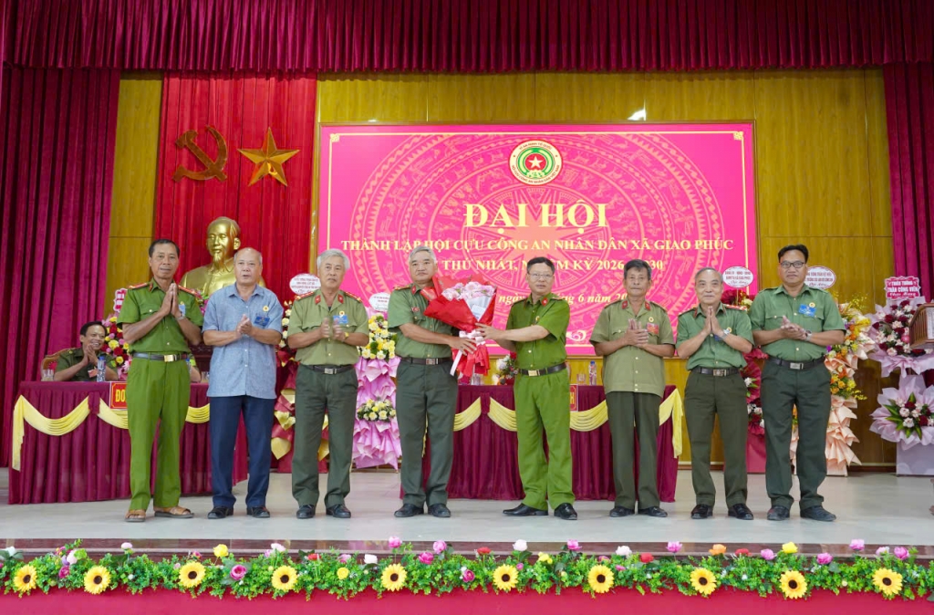 Ninh Bình: Thành lập Hội Cựu CAND xã Giao Phúc, nhiệm kỳ 2026 - 2030