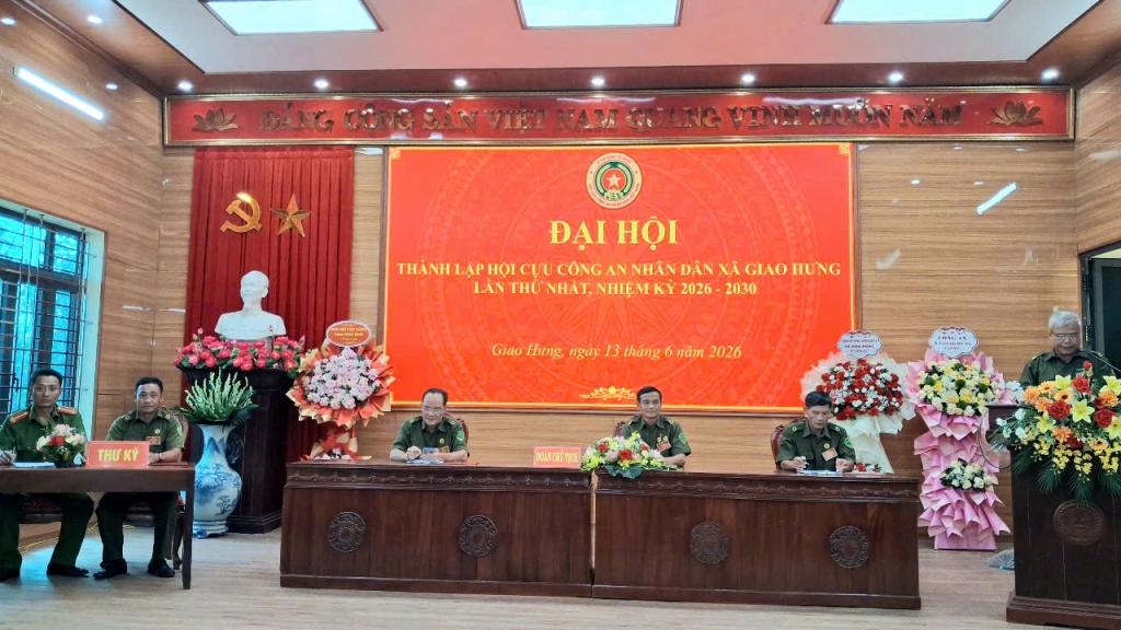 Ninh Bình: Thành lập Hội Cựu CAND xã Giao Phúc, nhiệm kỳ 2026 - 2030