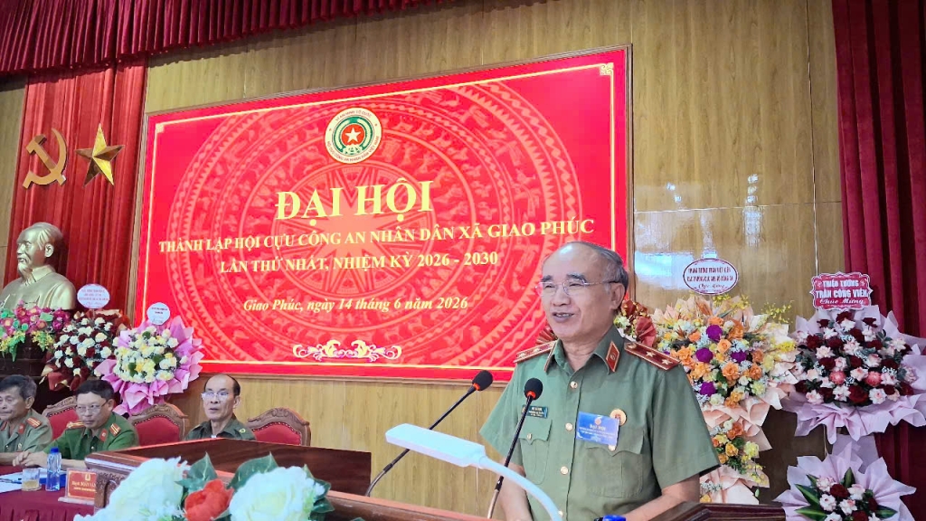 Ninh Bình: Thành lập Hội Cựu CAND xã Giao Phúc, nhiệm kỳ 2026 - 2030