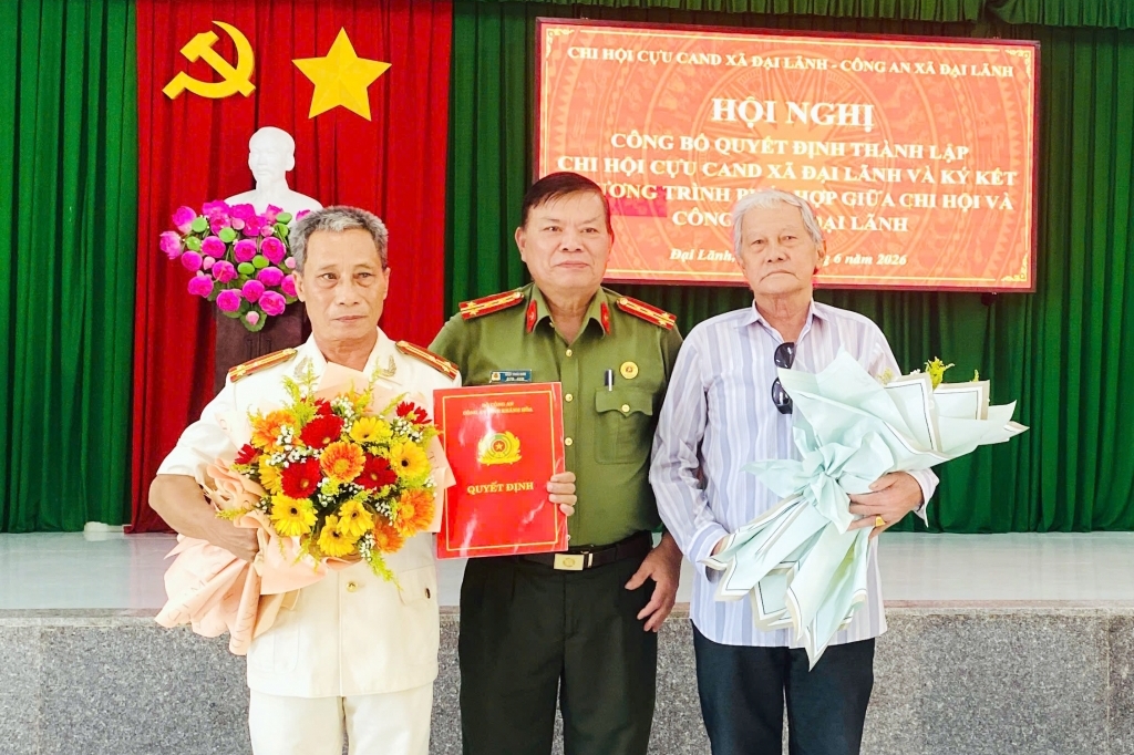 Khánh Hòa: Thành lập Chi hội Cựu CAND xã Đại Lãnh