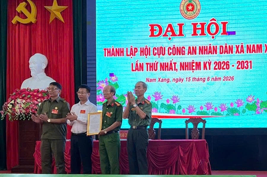 Ninh Bình: Thành lập Hội Cựu CAND xã Nam Xang, nhiệm kỳ 2026 - 2031