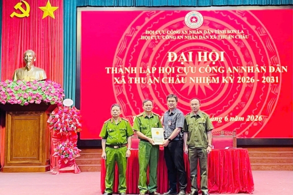 Sơn La: Thành lập Hội Cựu CAND xã Thuận Châu, nhiệm kỳ 2026 - 2031