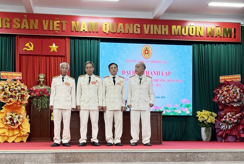 Đắk Lắk: Thành lập Hội Cựu CAND phường Đông Hòa, nhiệm kỳ 2026 - 2031