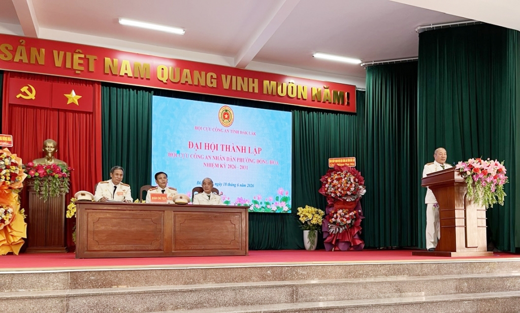 Đắk Lắk: Thành lập Hội Cựu CAND phường Đông Hòa, nhiệm kỳ 2026 - 2031