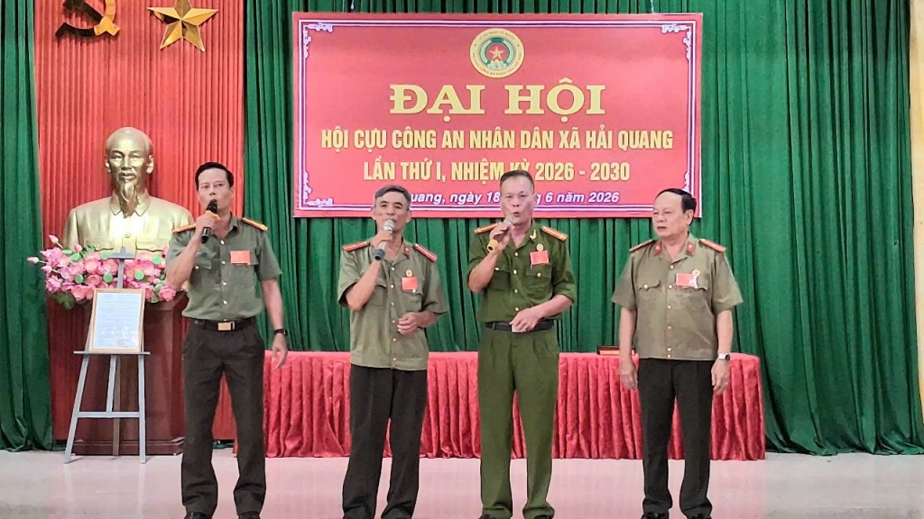 Ninh Bình: Thành lập Hội Cựu CAND xã Hải Quang, nhiệm kỳ 2026 - 2030