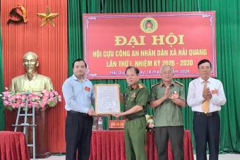 Ninh Bình: Thành lập Hội Cựu CAND xã Hải Quang, nhiệm kỳ 2026 - 2030