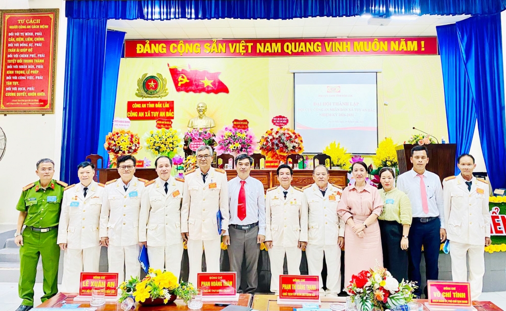 Đắk Lắk: Thành lập Hội Cựu CAND xã Tuy An Bắc, nhiệm kỳ 2026 - 2031