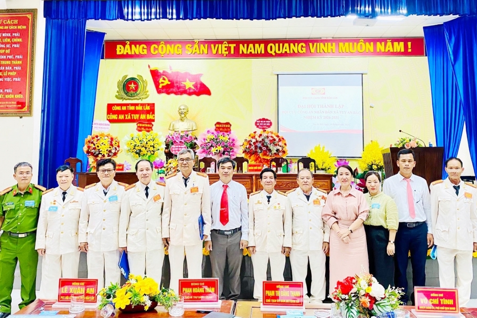 Đắk Lắk: Thành lập Hội Cựu CAND xã Tuy An Bắc, nhiệm kỳ 2026 - 2031