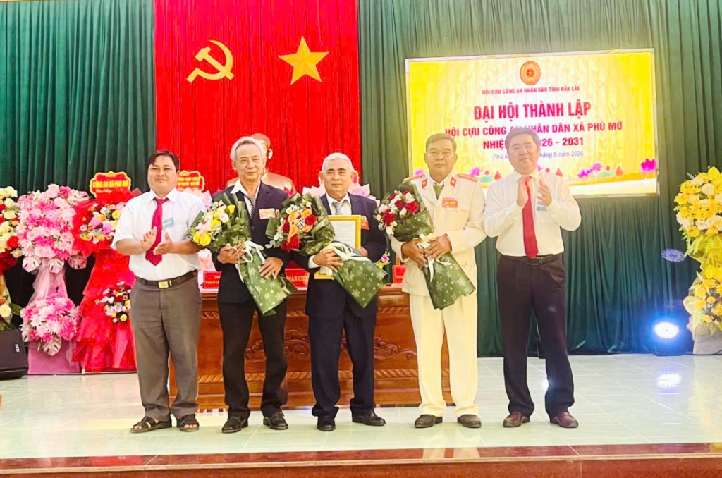 Đắk Lắk: Thành lập Hội Cựu CAND xã Phú Mỡ, nhiệm kỳ 2026 - 2031