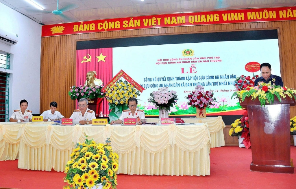 Phú Thọ: Thành lập Hội Cựu CAND xã Đan Thượng, nhiệm kỳ 2026 - 2031