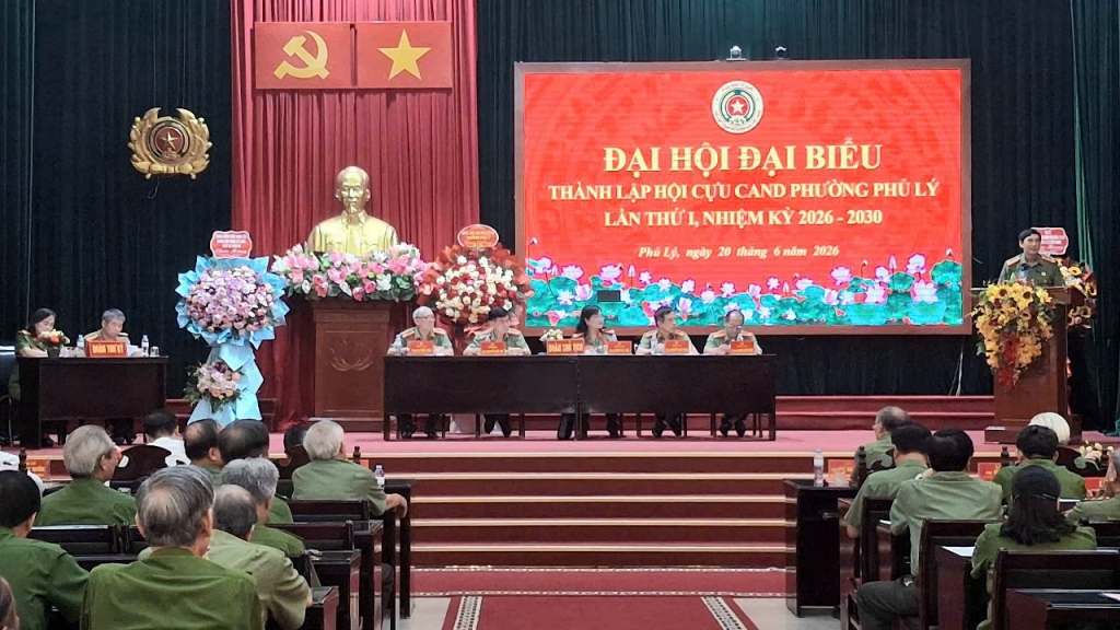 Ninh Bình: Thành lập Hội Cựu CAND phường Phủ Lý, nhiệm kỳ 2026 - 2030 Ninh Bình: Thành lập Hội Cựu CAND phường Phủ Lý, nhiệm kỳ 2026 - 2030