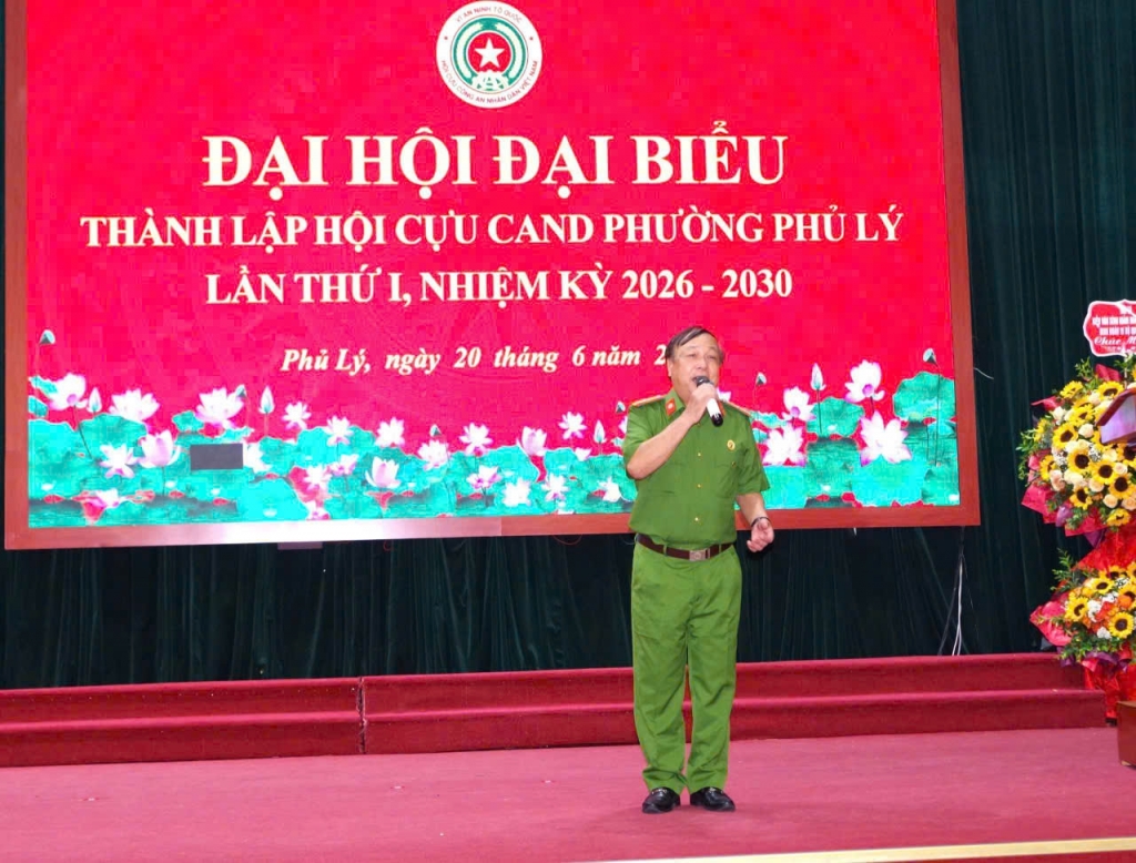 Ninh Bình: Thành lập Hội Cựu CAND phường Phủ Lý, nhiệm kỳ 2026 - 2030
