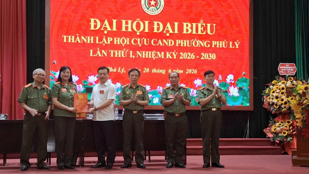 Ninh Bình: Thành lập Hội Cựu CAND phường Phủ Lý, nhiệm kỳ 2026 - 2030