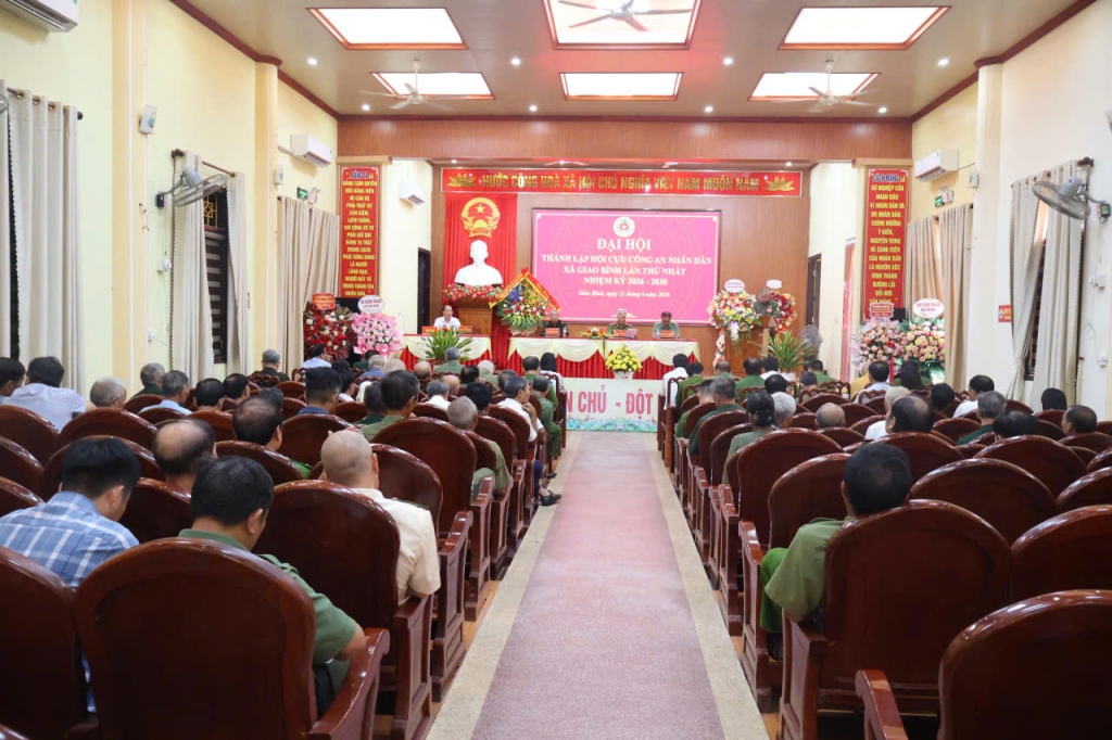 Ninh Bình: Thành lập Hội Cựu CAND xã Giao Bình, nhiệm kỳ 2026 - 2030