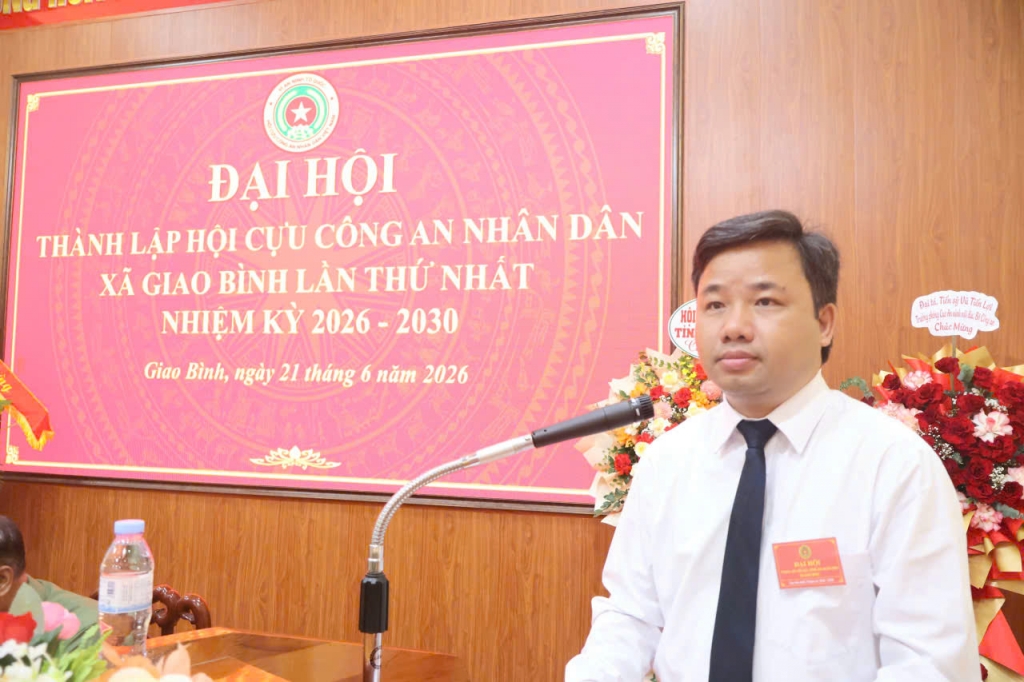 Ninh Bình: Thành lập Hội Cựu CAND xã Giao Bình, nhiệm kỳ 2026 - 2030