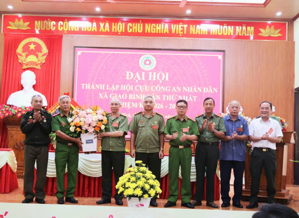 Ninh Bình: Thành lập Hội Cựu CAND xã Giao Bình, nhiệm kỳ 2026 - 2030