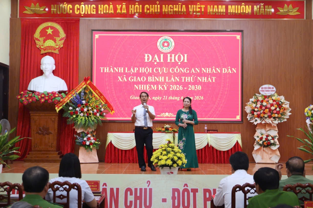 Ninh Bình: Thành lập Hội Cựu CAND xã Giao Bình, nhiệm kỳ 2026 - 2030