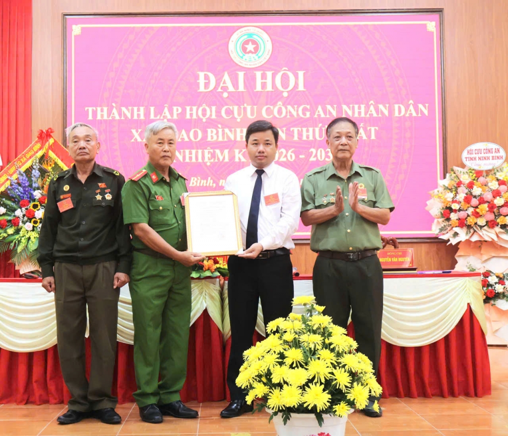 Ninh Bình: Thành lập Hội Cựu CAND xã Giao Bình, nhiệm kỳ 2026 - 2030
