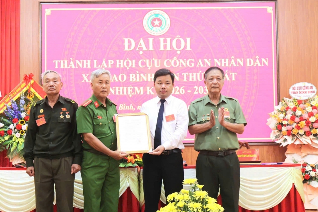 Ninh Bình: Thành lập Hội Cựu CAND xã Giao Bình, nhiệm kỳ 2026 - 2030