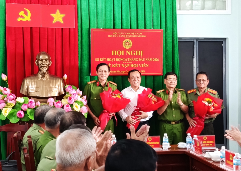 Hội Cựu CAND tỉnh Khánh Hòa đạt nhiều kết quả trong 6 tháng đầu năm 2026