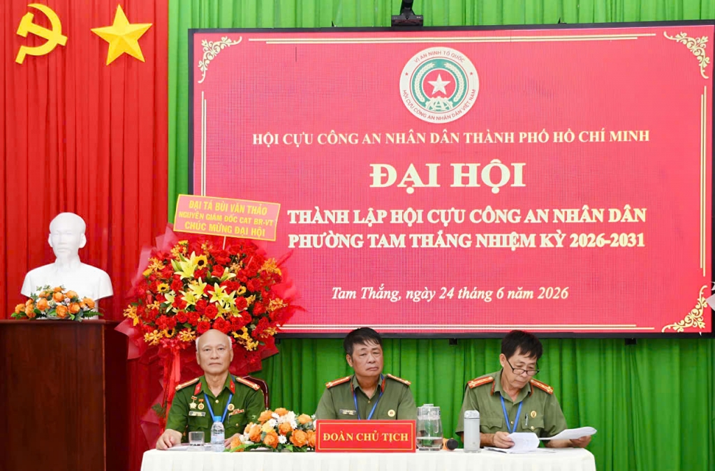 TP.HCM: Thành lập Hội Cựu CAND phường Tam Thắng, nhiệm kỳ 2026 - 2031