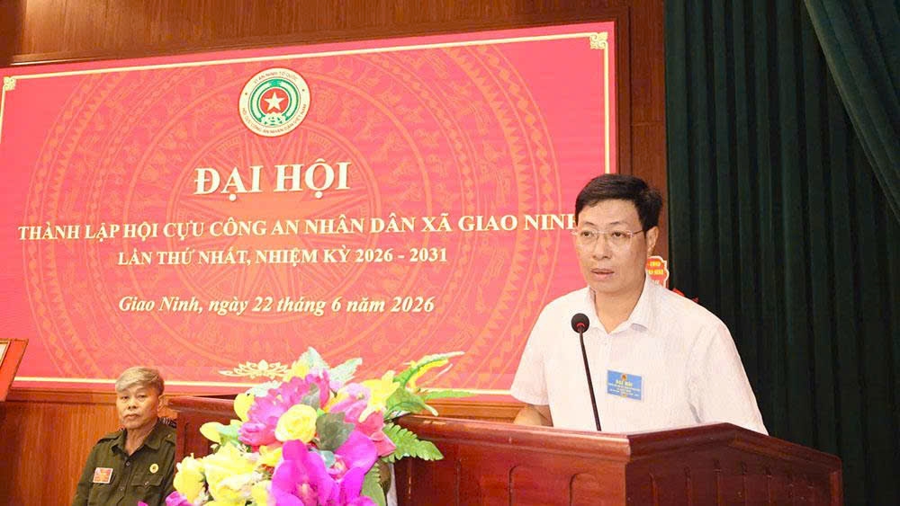 Ninh Bình: Thành lập Hội Cựu CAND xã Giao Ninh, nhiệm kỳ 2026 - 2031