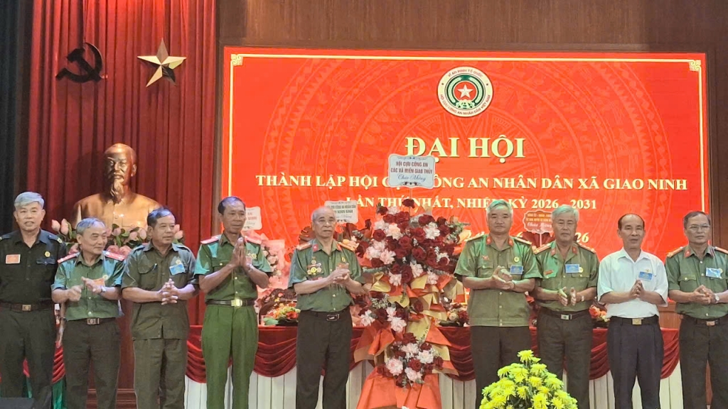 Ninh Bình: Thành lập Hội Cựu CAND xã Giao Ninh, nhiệm kỳ 2026 - 2031