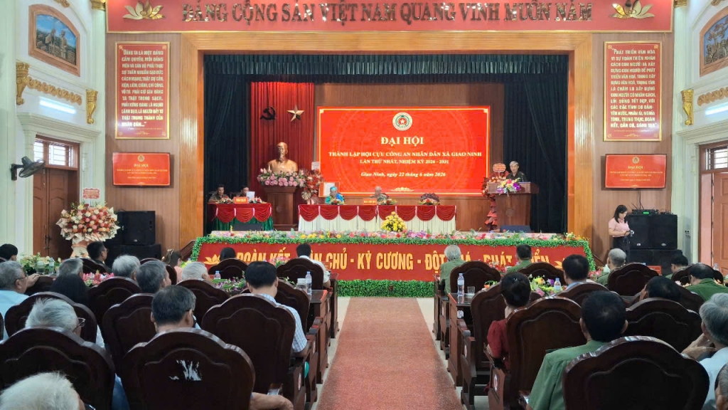 Ninh Bình: Thành lập Hội Cựu CAND xã Giao Ninh, nhiệm kỳ 2026 - 2031